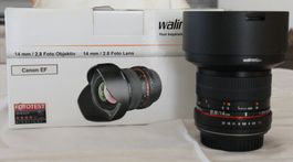 Walimex pro Objektiv 14mm 1:2.8 zu Canon EF