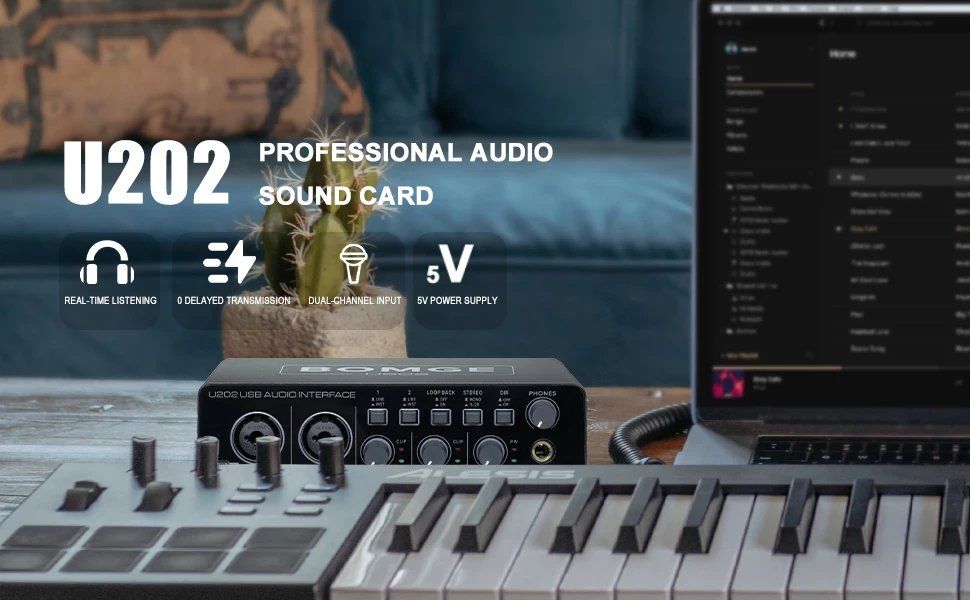 Attrezzatura per studi di registrazione: USB Audiointerface 32Bit 192kHz XLR TS TRS Mic Preamp 48V – Nuovo e nell'imballaggio originale da Genève venduto da Anna-38 8