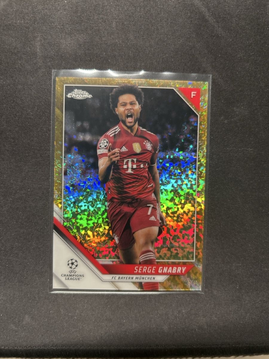 Topps Carte collezionabili: Topps chrome Serge Gnabry /50 Gold mini Diamond  – Usato da Greppen venduto da hcv_cc2r