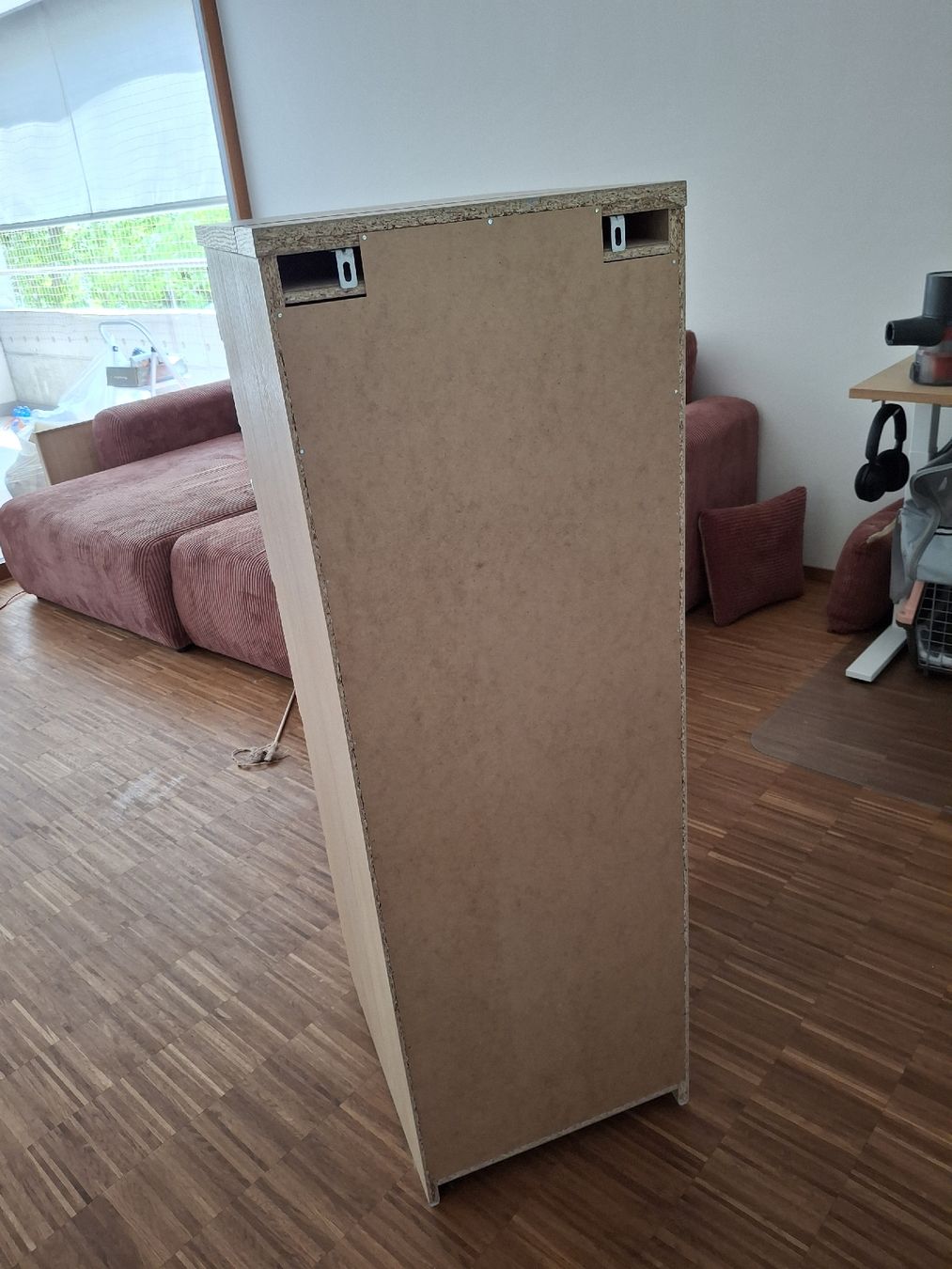 Cassettiere: Kommode mit 6 Schubladen, Eichenfurnier /Spiegelglas, 40×123 – Usato da Basel venduto da ele_9bm9 3