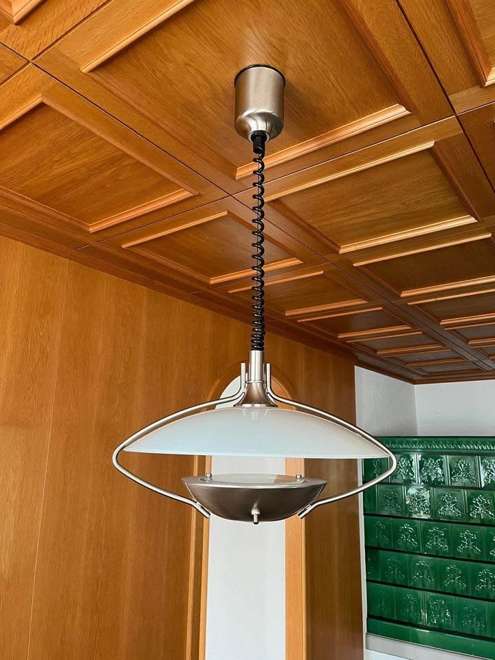 Lampade: Runde, dimmbare Hängelampe aus Glas – Usato da Niederglatt ZH venduto da estrich04