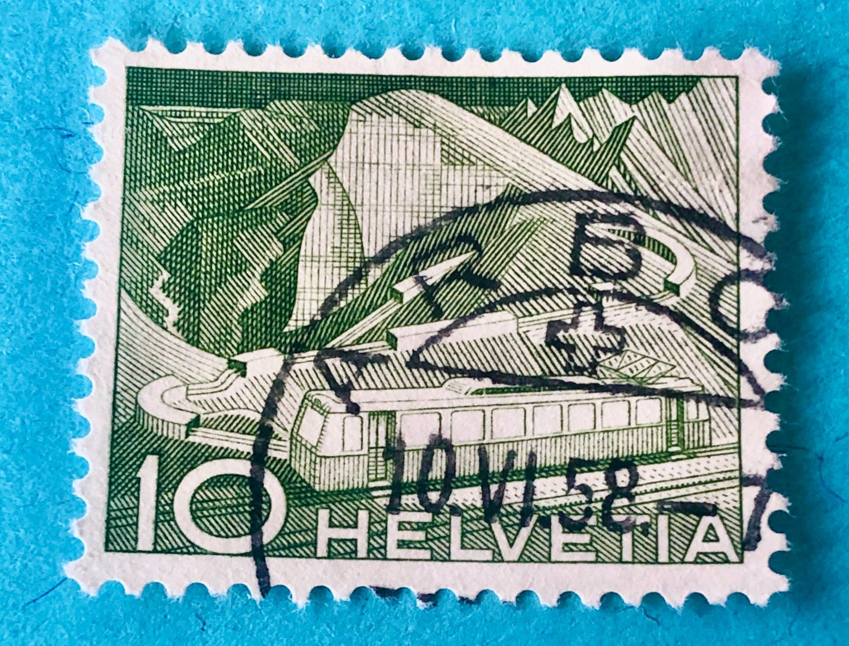 Tutti i francobolli: Nr.299 Technik und Landschaft GESTEMPELT Arbon – Usato da Aarau venduto da Billa007