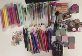 Kreativ Set mit Stiften, Stempeln & Bastelmaterial ✨