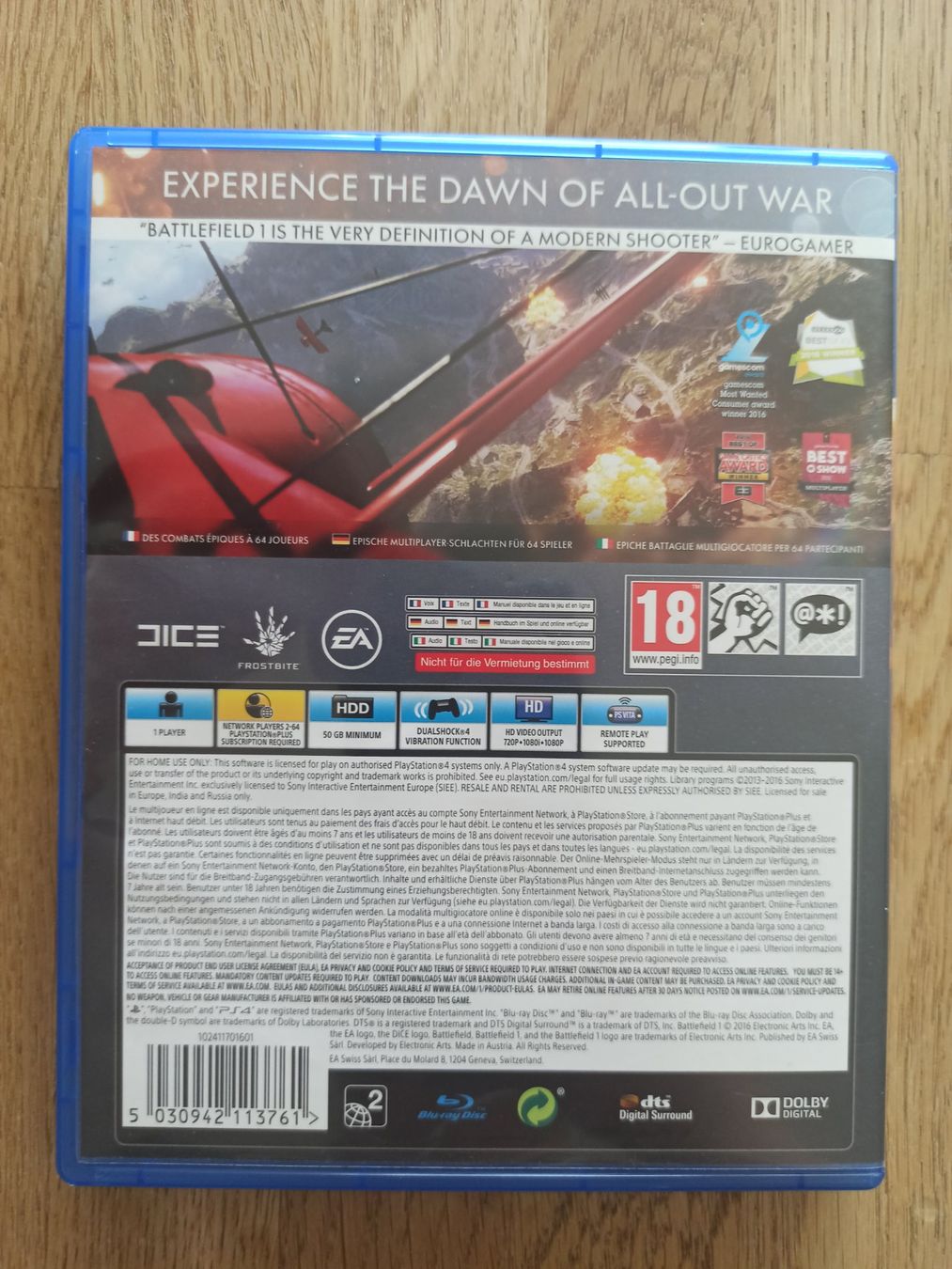 Giochi: Battlefield 1 PS4 / PS5 – Usato da Oberweningen venduto da mar_87mx 1