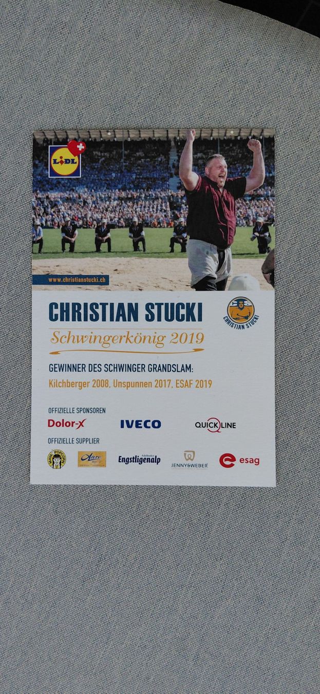 Autographes: Autogrammkarte Christian Stucki – D'occasion à Schmerikon par Olympia04 1
