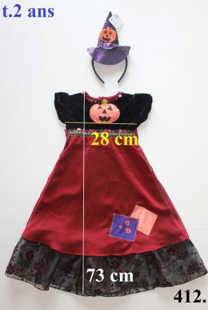 Costume sorcière / Hexe t. 2 ans