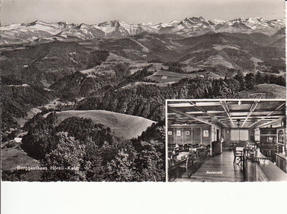 Cartoline postali: Hörnli-Kulm Gasthaus ca. 1930 – Usato da Bürglen TG venduto da StampGraf