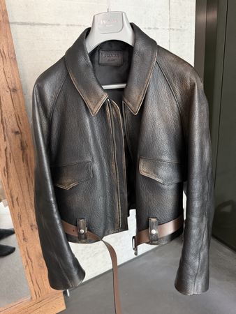 Prada Lederjacke braun Grösse 44 neuwertiger Zustand