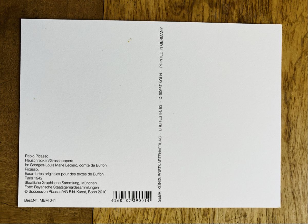 Cartoline postali: AK Picasso – Nuovo (secondo la descrizione) da Buchs AG venduto da Allerleis 1