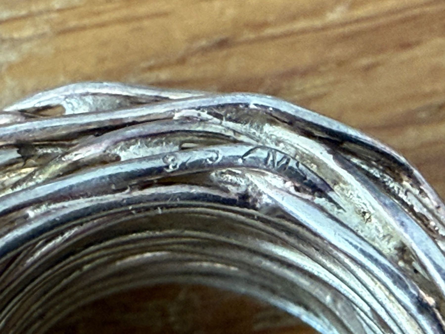 Anelli: Gigantischer 925 Silber Ring  Silber Fingerring – Usato da Goldach venduto da Messerguru 3