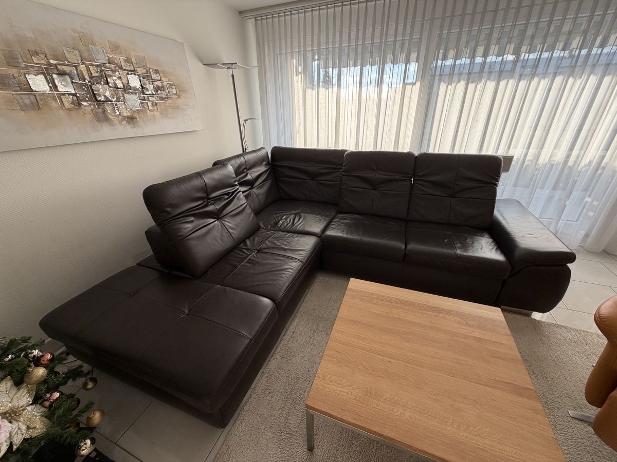 Divani: Elegante Leder-Wohnlandschaft mit Relax- & Bettfunktion – Usato da Berikon venduto da mil_y6qj 3