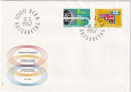 CH 1967, FDC, Werbemarken, SBK 446-447