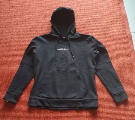 Hoodie Kapuzenpullover Schwarz "Never a Loss-Always a Lesson