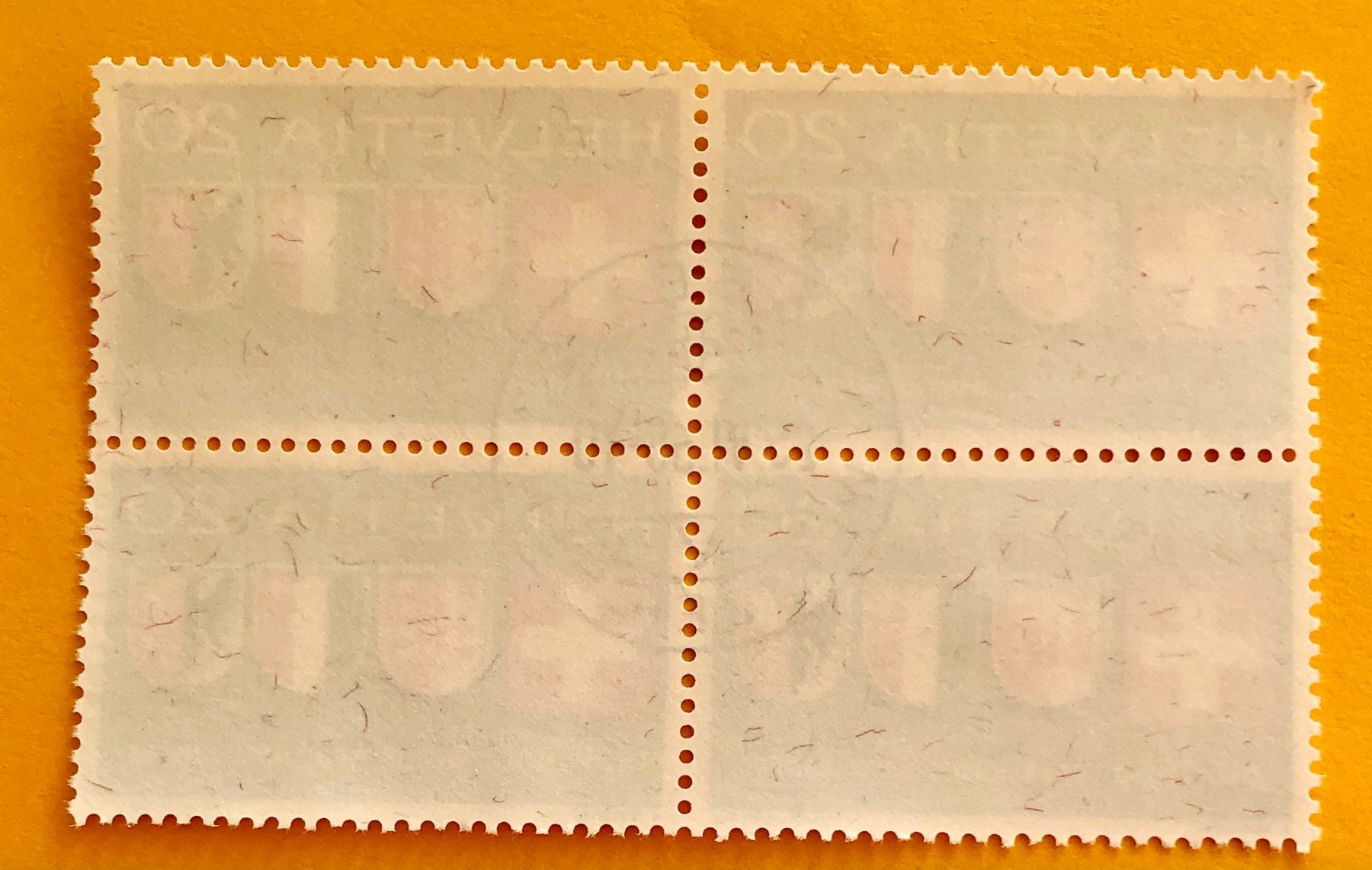 Tutti i francobolli:  Viererblock Nr.432 Stempelt Basel 1965    – Usato da Aarau venduto da Billa007 1