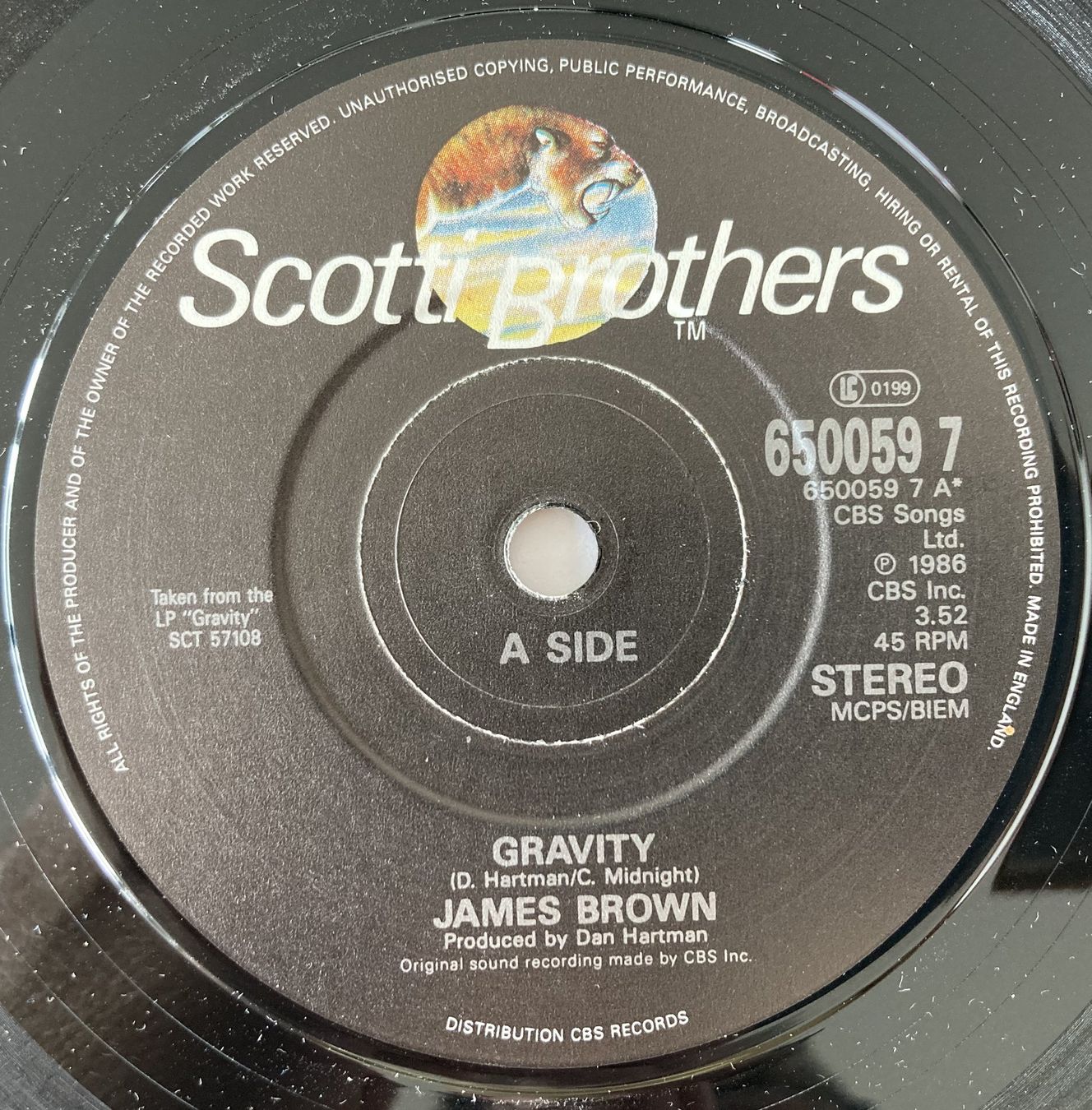 Vinyles: JAMES BROWN - GRAVITY – D'occasion à Bottens par hotter-than-hell 2