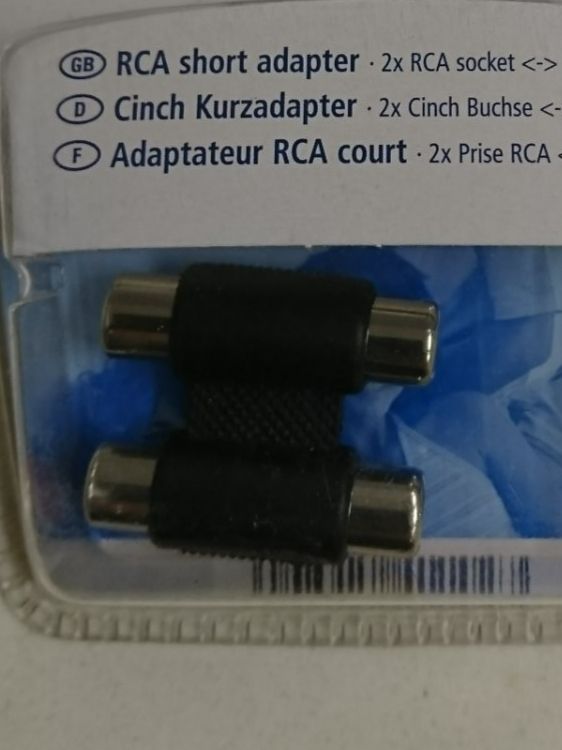 Unità & Adattatore: Cinch Verbinder – Nuovo e nell'imballaggio originale da Tägerschen venduto da Tech-World7 2