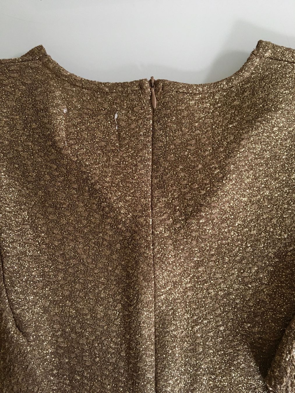 Vestiti: Abito da cocktail LOUXURY – color oro/champagne – Usato da Bellinzona venduto da Sveva-Style-Hunter 4