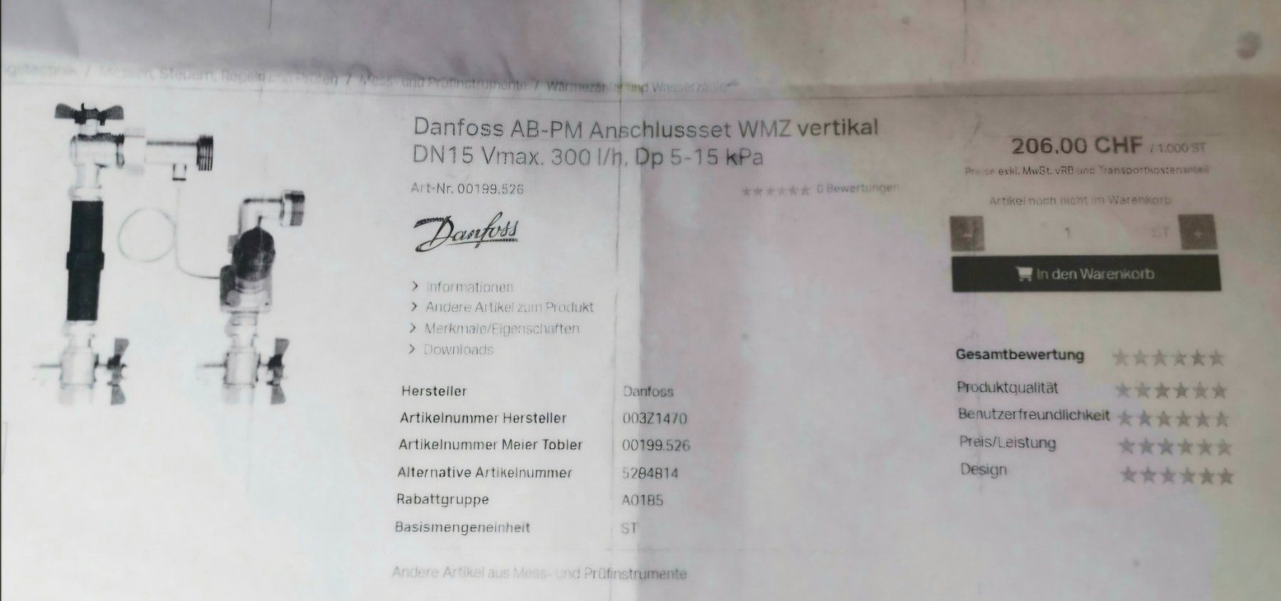 Radiatori: Bodenheizung Danfoss AB-PM Set  DN15-25 – Nuovo e nell'imballaggio originale da Wohlenschwil venduto da evg_j9ml 3