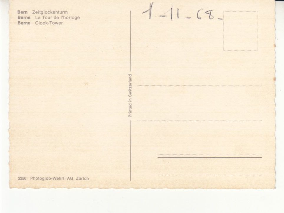 Cartes postales: Bern 1968 – D'occasion à Bürglen TG par StampGraf 1