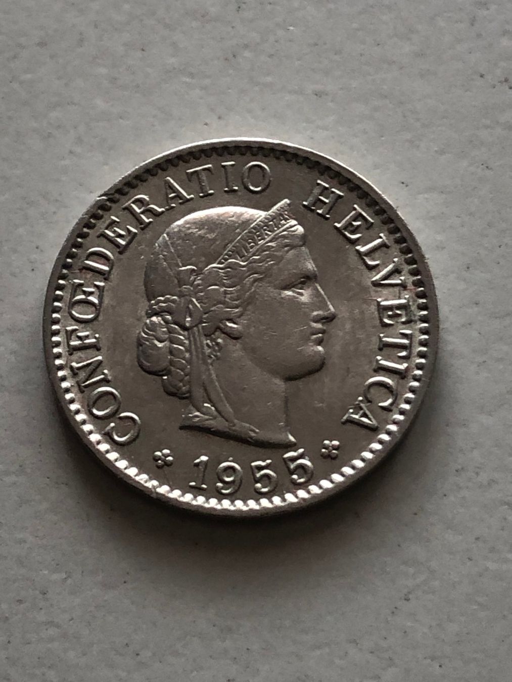 Toutes les monnaies: 5 Rp. 1955 fast unz. – D'occasion à Schötz par Odpa