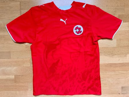 VINTAGE SCHWEIZ Fussball Nati Trikot Puma L Herren 2006 Rot