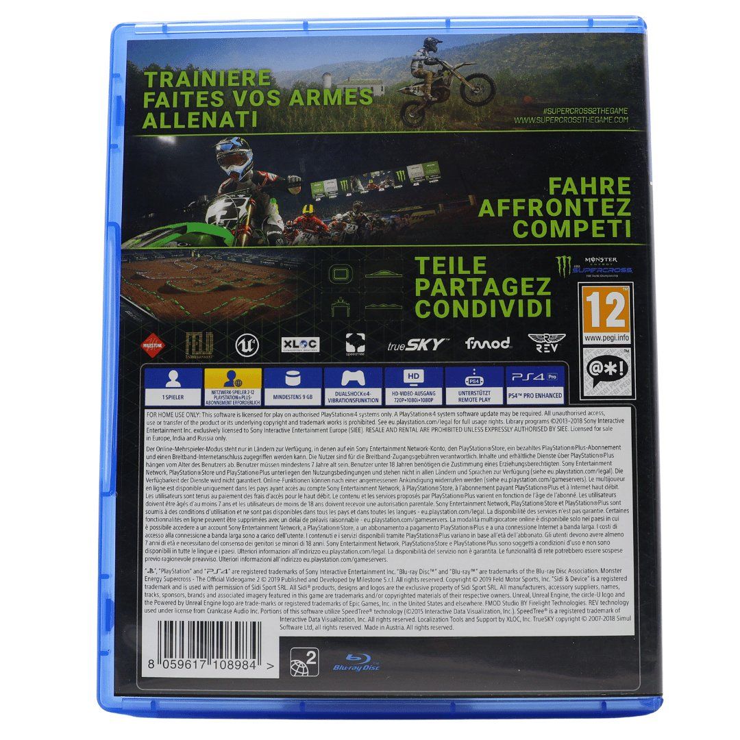 Giochi: Monster Energy Supercross 2 - PS4 – Usato da Paudex venduto da dindeboy 1