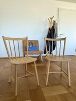2x Original HAY J77 Dining Chairs – Natural Wood