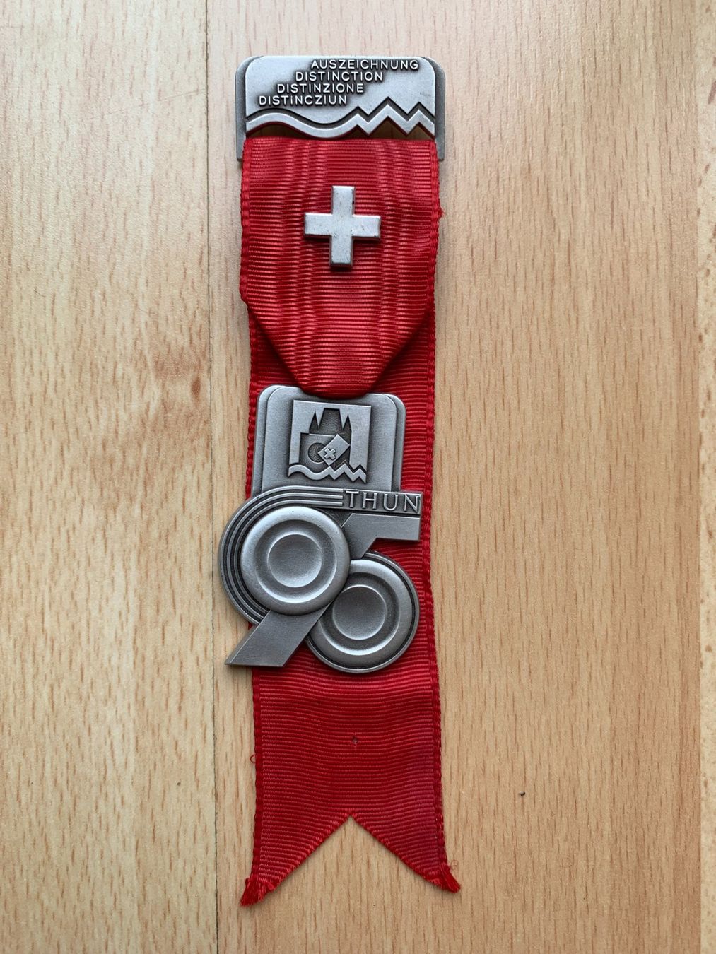 Medaglie: Schützenabzeichen Eidg. Schützenfest 1995 Thun – Usato da Sarmenstorf venduto da habasa 2