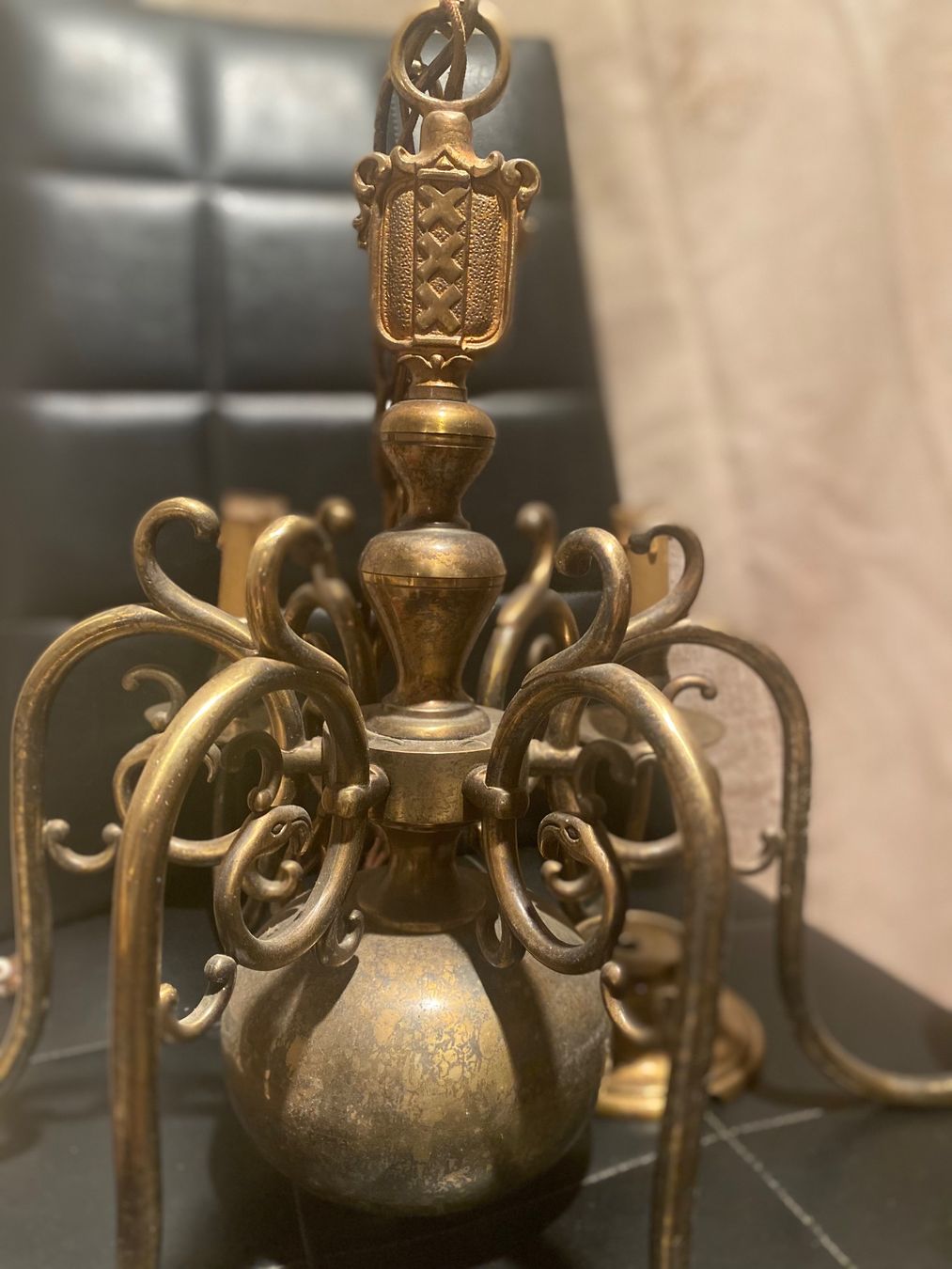 Lampadari & plafoniere: Antiker 6 armige Deckenlampe – Usato da Schlieren venduto da Norauro 8