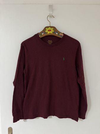 Polo Ralph Lauren Langarmshirt, Gr. Fit S, Weinrot, Top!
