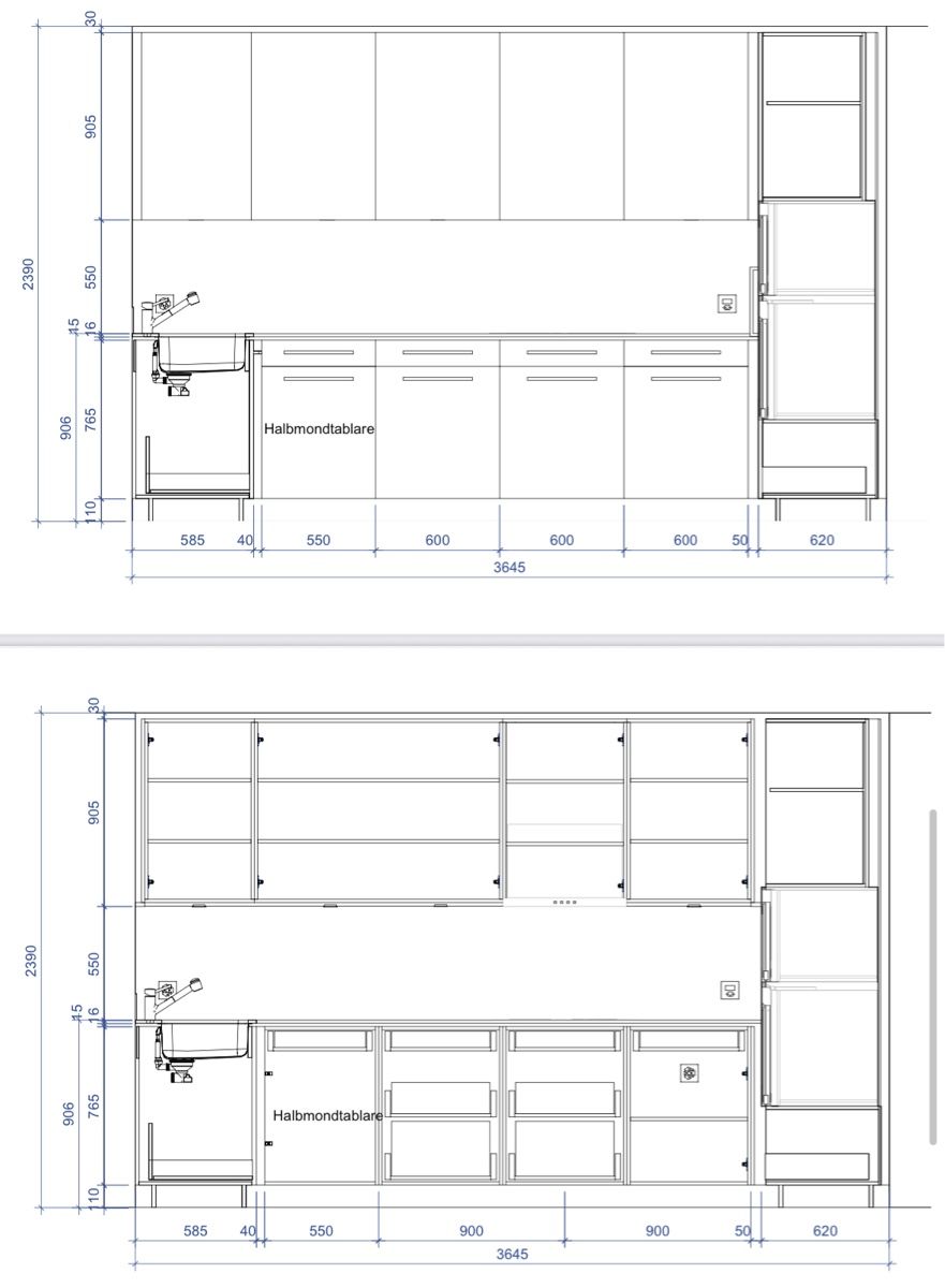 Cucine complete: Moderne Schreiner-Küche – Usato da Bösingen venduto da riedom01 6