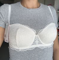 Weisser Spitzen-BH von H&M in 80C