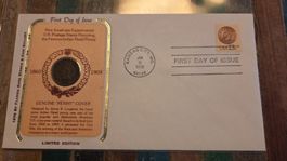 1978 Münzbrief Genuine Penny Indianer Kopf