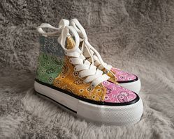 Coole Kinder High-Top Sneaker, Grösse 29, Neu und ungetragen
