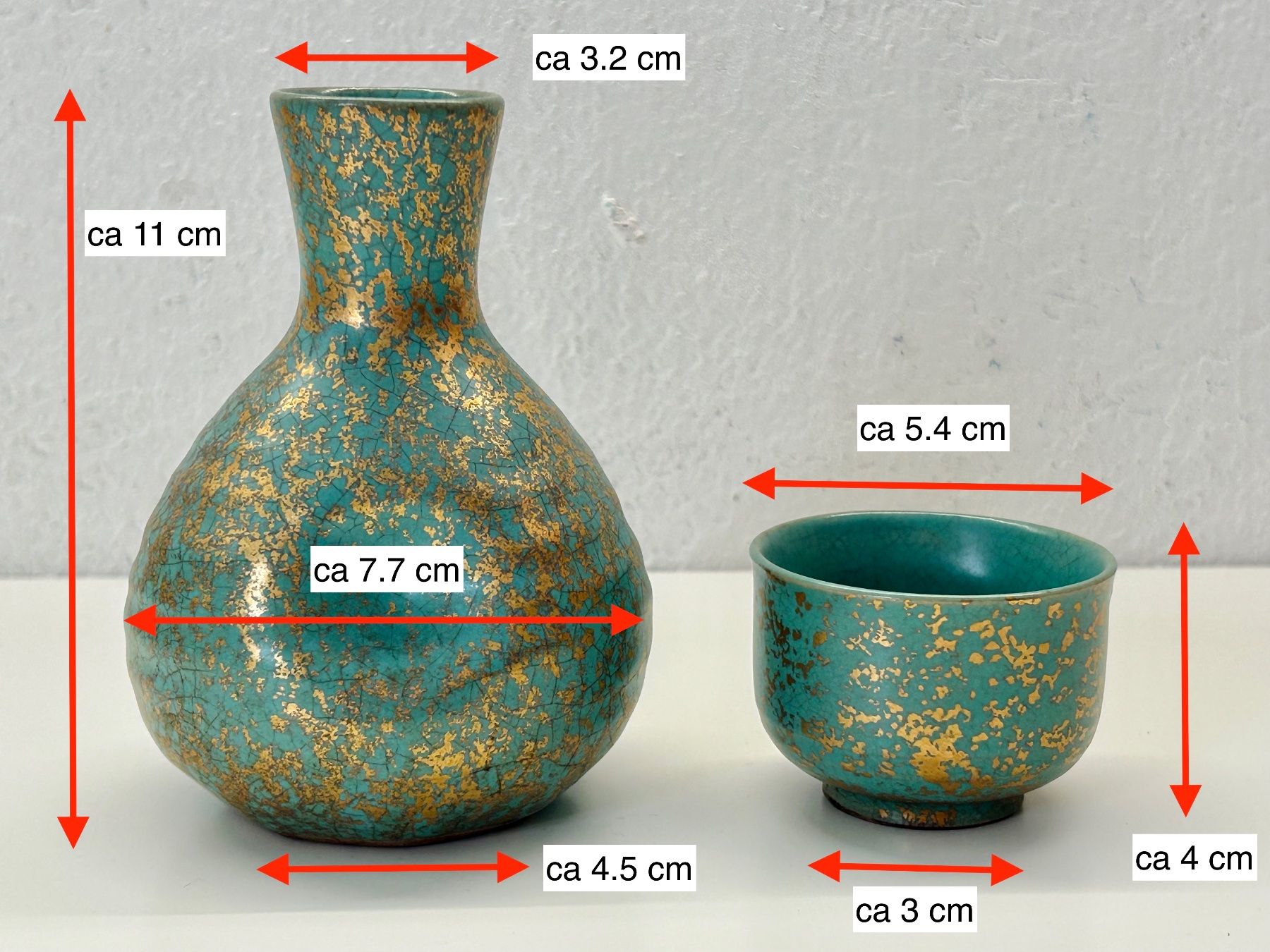Set di piatti: Japanisches Sake-Set mit Flasche und Bechern – Usato da Dietlikon venduto da corou_2022 8
