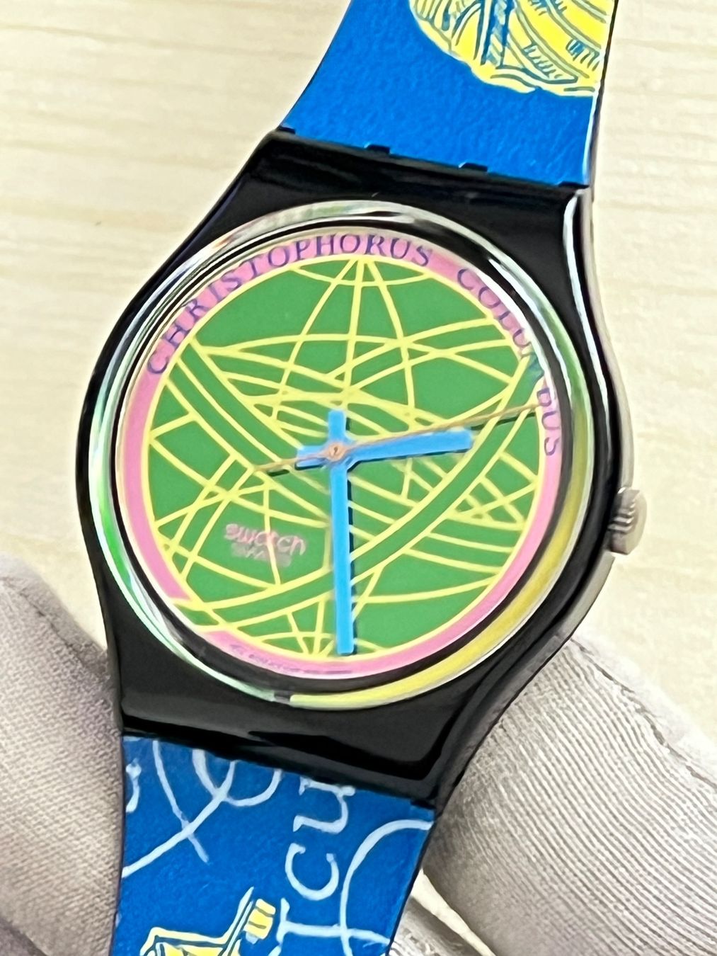 Swatch Uhren: Vintage Swatch Uhr, Christopherus Columbus Design, Top! – Gebraucht aus Grenchen von chththl 2