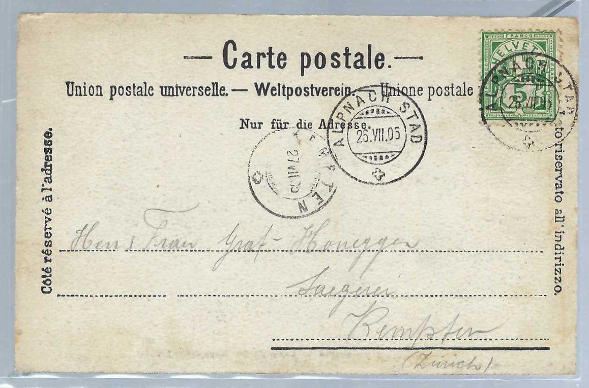 Cartoline postali: Alpnachstad. Dampfschiffe 'Gotthard' und 'Winkelried'. – Usato da Horw venduto da SwissSteamMemories 1
