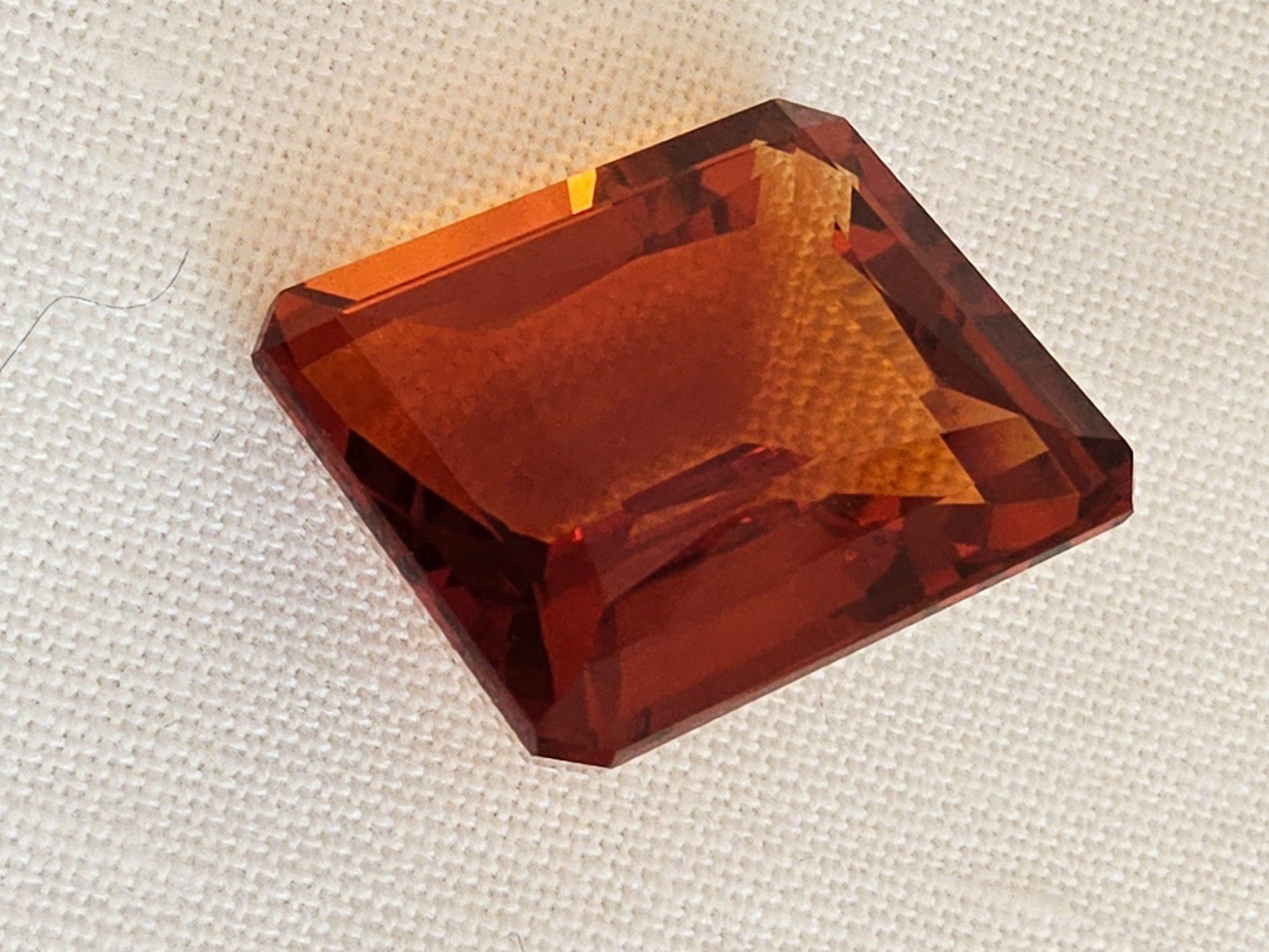 Pietre preziose: Citrin 30ct. Madeira, Wunderschöne orange Farbe – Usato da Zürich venduto da helsan 6