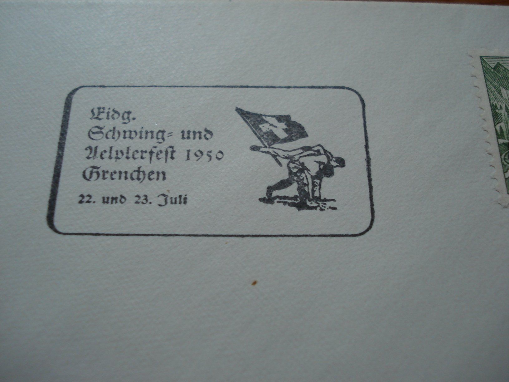 Tutti i francobolli: Brief 1950, Sonder-o Eidg. Schwing- + Älplerfest Grenchen – Usato da Niederwil AG venduto da morostahu 1