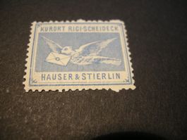 1880, HOTELPOST, RIGI-SCHEIDECK POSTAMT, xIx blau POSTFRISCH