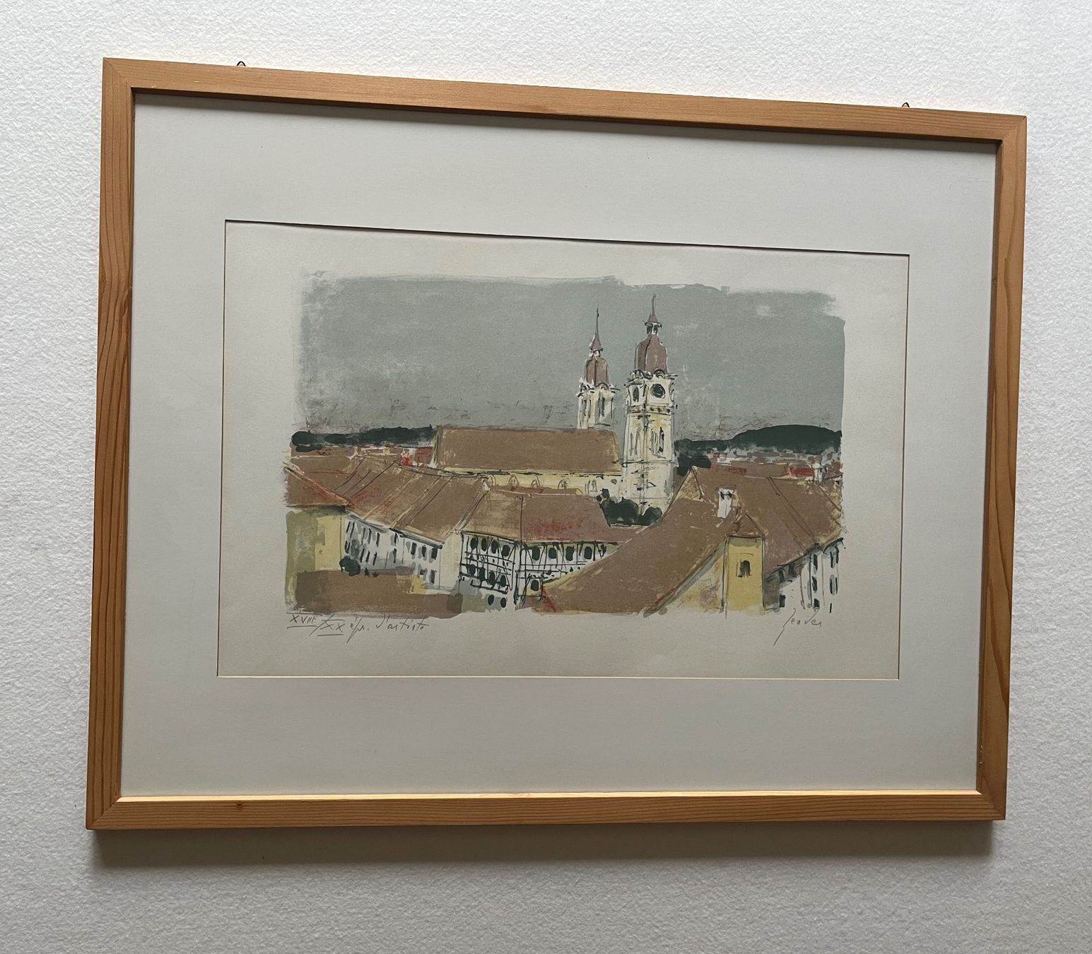 Arts picturaux & lithographies: 2 grosse Litho Zender, Stadtkirche Winterthur + Silberdistel – D'occasion à Hettlingen par Kaeptnpum