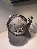 Kappe mit Aufschrift, SHIT SHOW SUPERVISOR, Trucker Cape, 🌞