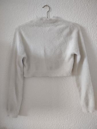 Pull court blanc taille M