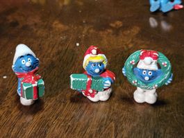 Schlumpf Figuren Weihnachtsdeko Set 3 Stück