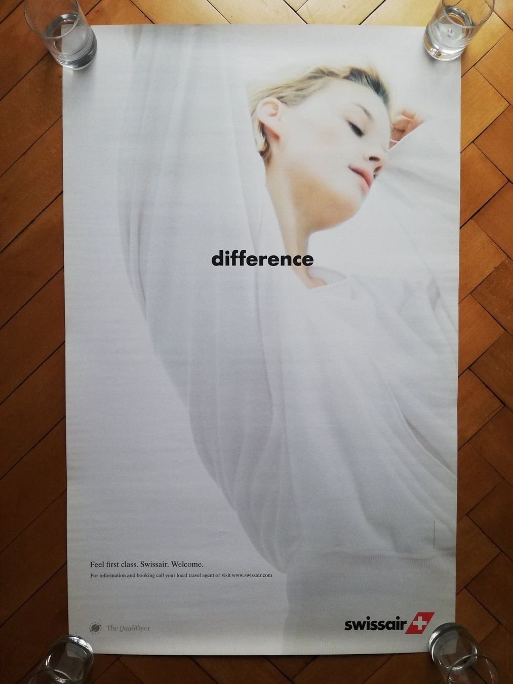 Foto & Immagini: SWISSAIR Qualiflyer First Class DIFFERENCE Poster / Plakat – Usato da Amriswil venduto da Alfaromeo007