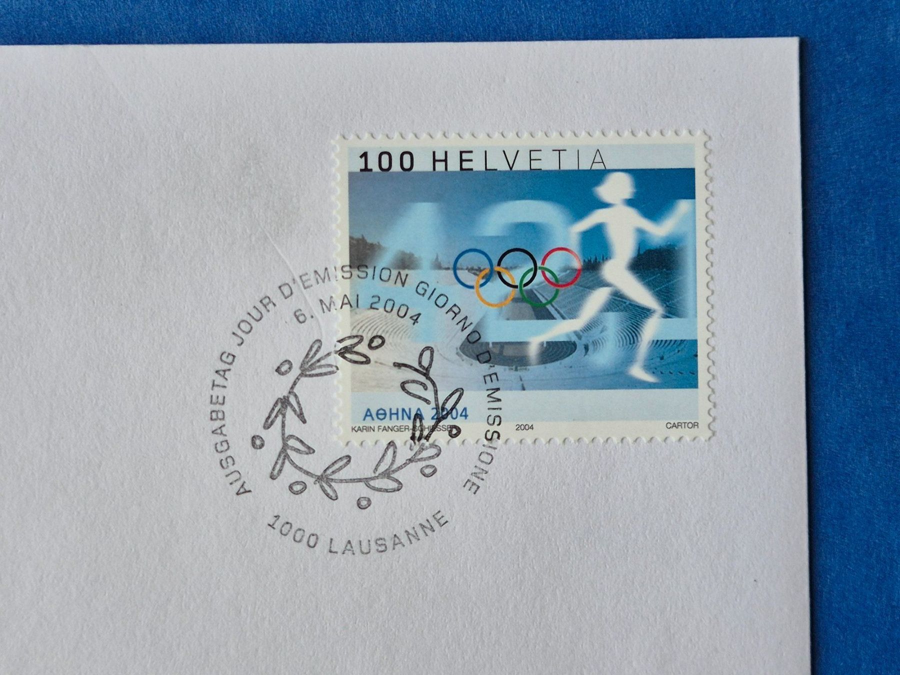 Tutti i francobolli: 2 Ersttagsbriefe  Int. Olympisches Komitee 6. Mai 2004 – Nuovo (secondo la descrizione) da Seewen SZ venduto da SuperpumaDisplayTeam 4