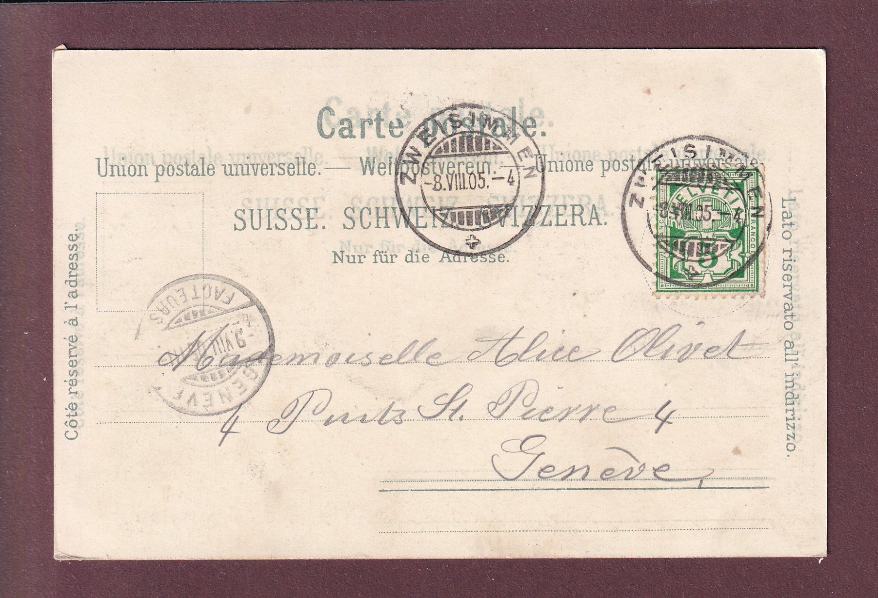 Cartes postales: SIMMENTHAL - Laubegfall - 1905 – D'occasion à Pully par nicecards 1