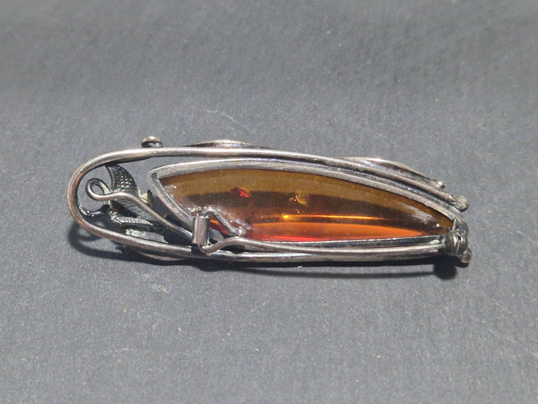 Broschen & Nadeln: Bernstein Brosche – 925 Silber – Gebraucht aus Winterthur von Sadega 4