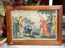 Rarität!! Antikes Sakrales Puzzlebild Joseph u. seine Brüder