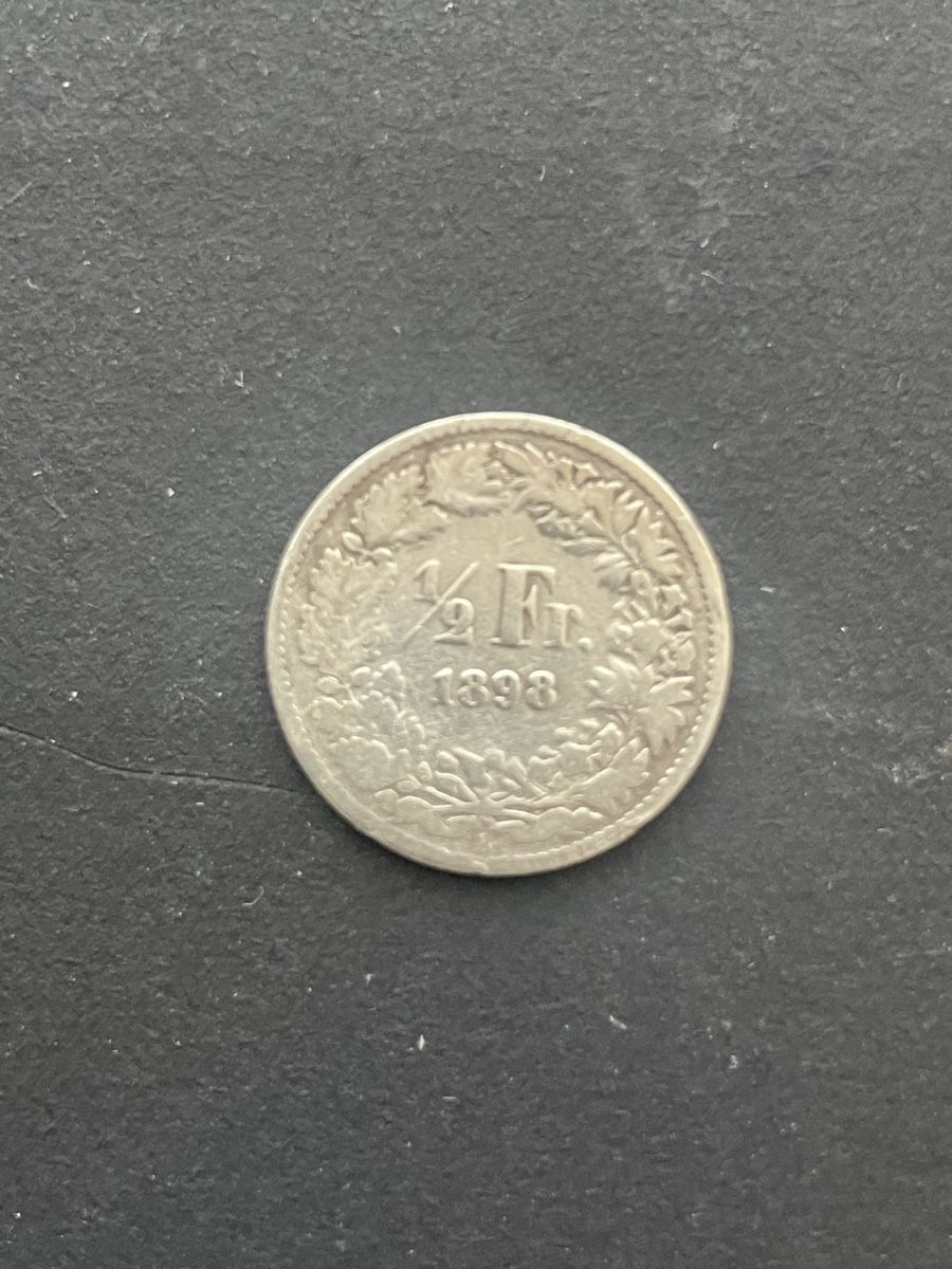 Alle Münzen: -.50 Silber CH Jahr 1898 – Gebraucht aus Meierskappel von Hala03